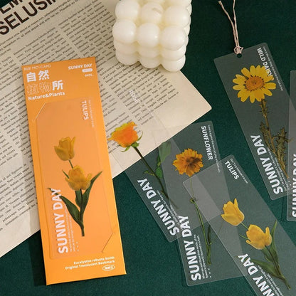 Bookmark set flower style