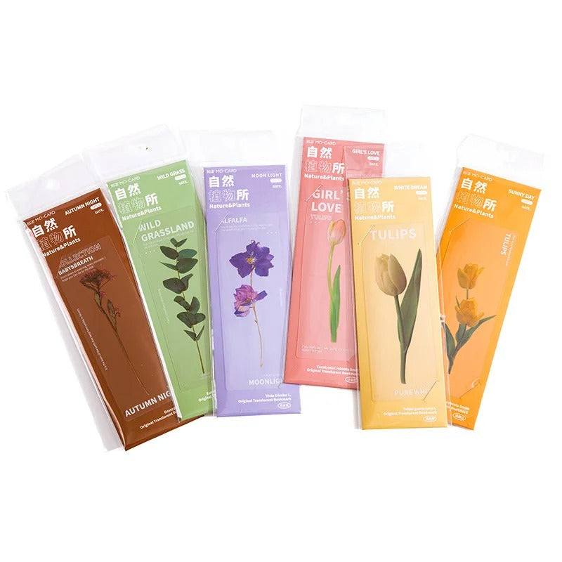 Bookmark set flower style