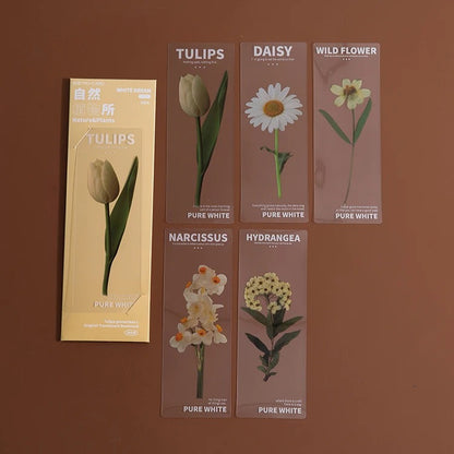 Bookmark set flower style