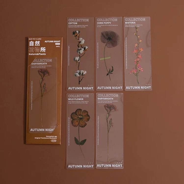 Bookmark set flower style